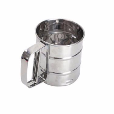 Imagem de Polvilhador Manual Em Aço Inox 10x15x9,5cm - Carisma