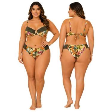 Imagem de Biquíni Feminino Plus Size de Aro Sem Bojo Com Calcinha BomBom e Fio D