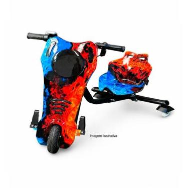 Imagem de Triciclo Elétrico Drift 350w Bluetooth 3 Velocidades Único com Amortec
