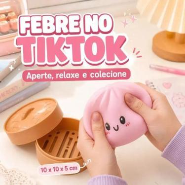 Imagem de Dumpling Squishy Bolinho Baozi Antiestresse Viral Sensorial - Alti Toy