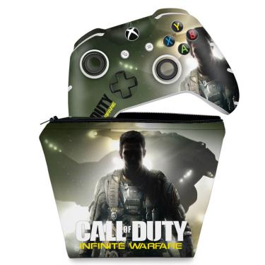 Imagem de Capa Case e Skin Adesivo Xbox One Slim X Controle - Call Of Duty: Infinite Warfare