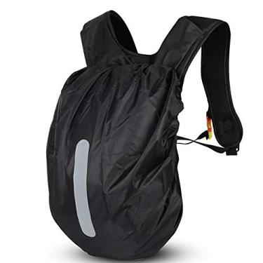 Imagem de yeacher Bolsa impermeável para bicicleta capa de chuva capa reflexiva para mochila de ombro equipamento ao ar livre