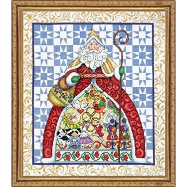 Imagem de Tobin 407398 12 dias - Kit de ponto cruz contado Jim Shore, 35,5 x 40,6 cm, 14 unidades