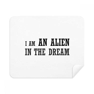 Imagem de I Am an Alien in The Dream Limpador de tela de pano de limpeza 2 peças de tecido de camurça