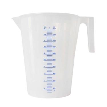 Imagem de Jarra em Polipropileno branca 5L  Escala em alto relevo