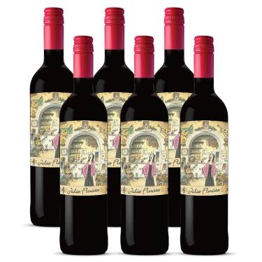 Imagem de Kit 06 Unidades Vinho Julia Florista Tinto 750ml