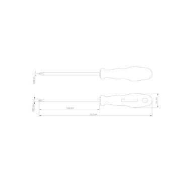 Imagem de Chave de Fenda com Ponta Cruzada Tramontina Yellow 1/8x6``