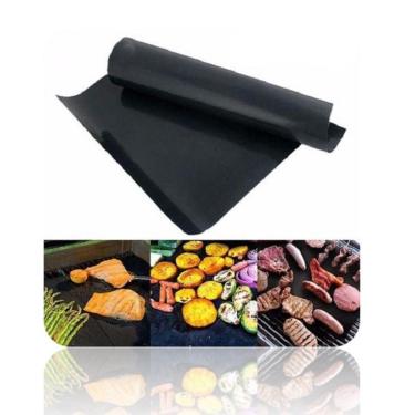 Imagem de Manta Tapete Grill Para Churrasco Grelha Antiaderente Chapa 