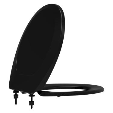 Imagem de Tampa Vaso Sanitário Tupan Pp Universal Oval Premium Preta