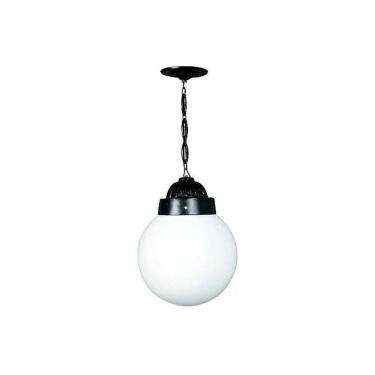 Imagem de Luminária Externa Interna Globo Grande com Corrente Alumínio