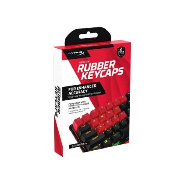 Imagem de HyperX Teclas de borracha – Kit de acessórios para jogos, 19 chaves, layout em inglês (EUA), vermelho