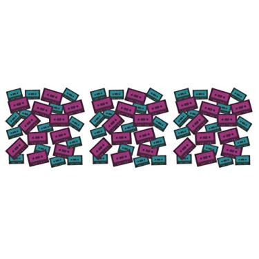 Imagem de Beistle Fita cassete brilhante de 42,5 g, decoração de confete dos anos 80, artigos de festa retrô dos anos 80, cereja/turquesa/preto