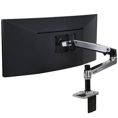 Imagem de Ergotron Braço para monitor único LX Premium, suporte de mesa VESA – para monitores de até 86 cm, 17,8 a 11,3 kg – Alumínio polido