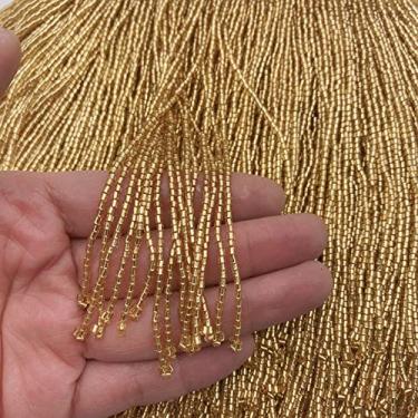 Imagem de 5 jardas 15 cm (6 polegadas) vidro pesado cor dourada semente frisada lâmpada franja guarnição de artesanato, ouro C