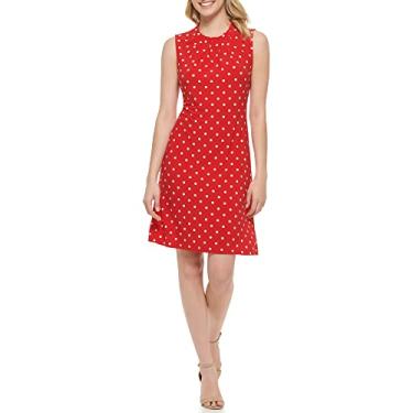 Imagem de Tommy Hilfiger Vestido feminino moderno Shealth, Samba e Bisque, 44