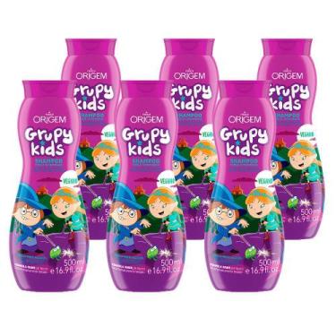 Imagem de Shampoo Grupy Kids Força Vitaminada Suave Ph Balanceado Sem Parabenos