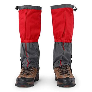 Imagem de Polainas, 1 par de sapatos de escalada esportiva ¨¤ prova d'¨¢gua ao ar livre para caminhadas, leggings para caminhadas, acess¨®rios para neve, polainas para caminhadas, capa para botas(ºìɫ), Legging