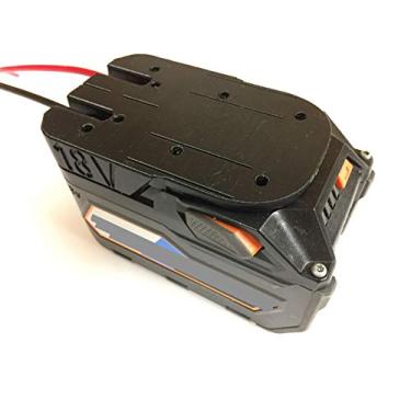 Imagem de Adaptador de bateria de 10 AWG para conector de bateria de íon-lítio Ridgid 18 V