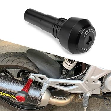 Imagem de Acessórios proteção contra quedas deslizante de exaustão amortecedor deslizante compatível com BMW G310R G310GS S1000XR S1000RR S1000R K1200S R1200R R1200RS S1000 (preto)