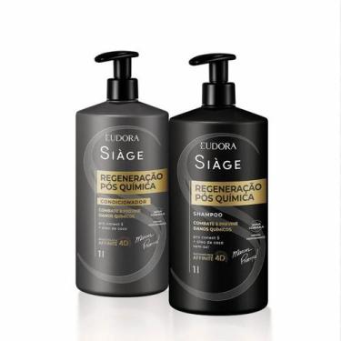Imagem de Shampoo + Condicionador Siàge Expert Regeneração Pós Química Litro - E