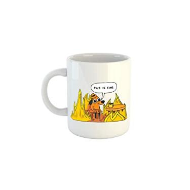 Imagem de Flashgamestore, Caneca This is Fine C148