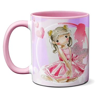Imagem de Caneca Bailarina Fofa Ballet Presente Criativo Balé (Rosa)