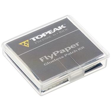 Imagem de Topeak Kit de remendo de bicicleta sem cola - preto, plástico, borracha/polímero sintético - kit de reparo de pneu de bicicleta - ajuste universal - compatível com carro