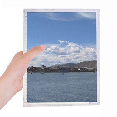 Imagem de Caderno fotográfico de ondas e recifes, diário de folhas soltas recarregável, papelaria