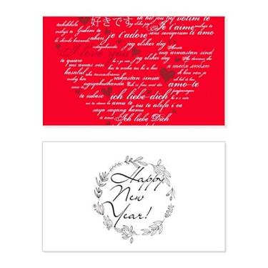 Imagem de Em formato de coração I Love You Dia dos Namorados Ano Novo Festival Cartão Bless Mensagem presente