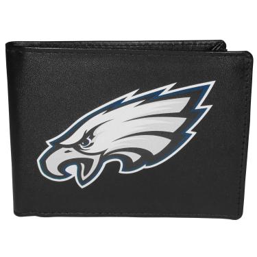 Imagem de Carteira NFL Siskiyou Sports masculina Philadelphia Eagles dobrável logotipo grande tamanho único preta