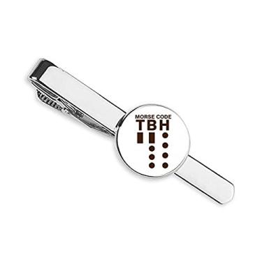 Imagem de Gravata Morse Code Honestly Expressed Point Line Clipe de gravata para presente Homem de negócios