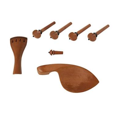 Imagem de Kit Hill para Violino 4/4 em Boxwood com 7 Peças e Pino Colar Preto - DAC8313