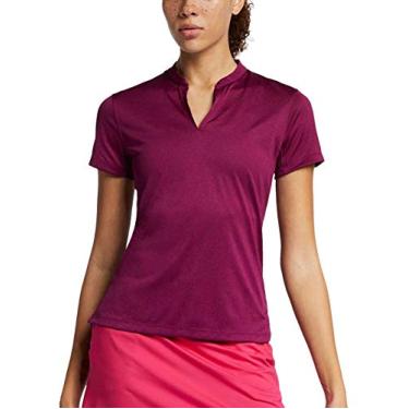 Imagem de Polo feminina Nike Zonal Cooling de malha de manga curta OLC Golf 2019 AJ5312, True Berry, Medium