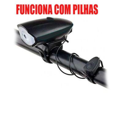 Imagem de Farol Lanterna Bike Led Recarregável Usb C/ Buzina 140Db - Luatek