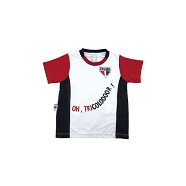 Imagem de Camiseta São Paulo, Rêve D'or Sport, Criança Unissex, Vermelho/Preto/Branco, 1