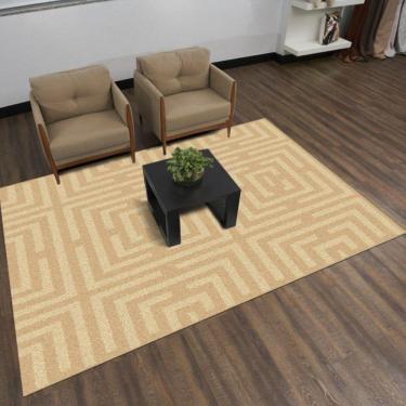 Imagem de Tapete Sala Realce Alto Relevo Eden 72 Bege 2,00x2,50M