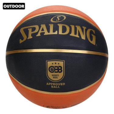Bola de Basquete Spalding Highlight Tam 7 Preta e Dourada 
