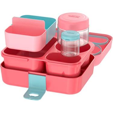 Imagem de THERMOS Kit de armazenamento de alimentos infantil Freestyle 8 peças, rosa/pêssego