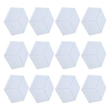 Imagem de Painéis acústicos, adesivo retardador de chamas isolante de ruído de cunhas de absorção de ruído para estúdios de gravação para home theater(Off white)