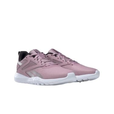 Imagem de Reebok Tênis de corrida e treinamento feminino Flexagon Energy TR 4 Fitness Lifestyle, Lilás infundido, preto/branco, 35