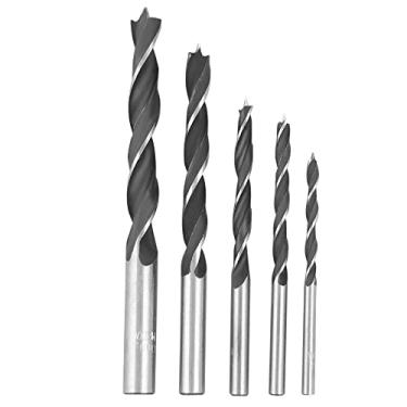 Imagem de BemFixa Kit 5Pcs Broca 3 Pontas P/Madeira C/5Unid, PRATA