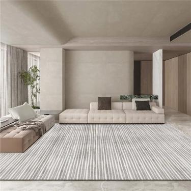 Imagem de Tapetes cinza de grande área para decoração de sala de estar, tapetes laváveis para decoração de casa e quarto, tapete de salão, a, 300x400cm