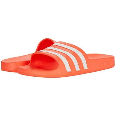 Imagem de adidas Sandália feminina Adilette Aqua Slides, vermelho solar/branco/vermelho solar, 34, Vermelho/branco/vermelho solar, 5
