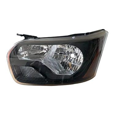 Imagem de Farol de substituição do lado esquerdo do motorista com acabamento preto completo para Ford Transit T150 T250 T350 T350HD de 2010 a 2023