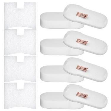 Imagem de Substituição de filtro para aspirador de pó vara com cordão PowerFins ultra-aleve DuoClean PowerFins HZ2000, HZ2002, HZ251, comparado à peça XFFKHZ2000, XPMFHZ2000 (4 peças)