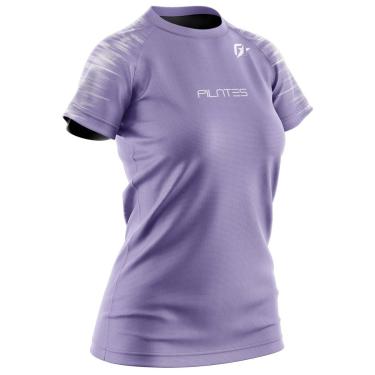 Imagem de Camiseta Baby look Feminina Pilates Tecnodots Roxo-Feminino