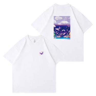 Imagem de JIN Su-ga V Jimin Jungkook J-Hope RAPMONSTER Camiseta estampada décimo aniversário algodão gola redonda manga curta, Branco, GG