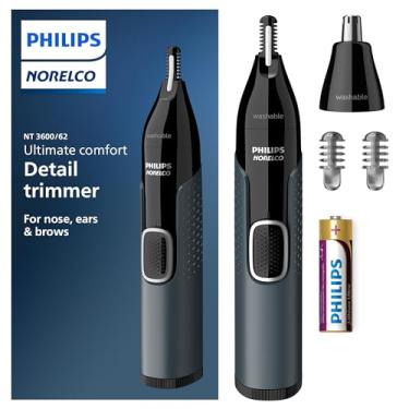 Imagem de Norelco Philips Aparador de nariz 3000, para nariz, orelhas, sobrancelhas, NT3600/62