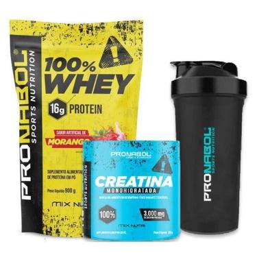 Imagem de Combo Whey 100% Chocolate + Creatina - Pronabol-Unissex