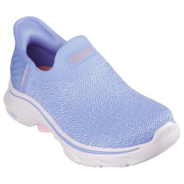 Imagem de Skechers Tênis feminino Go Walk 7 Springtime Hands Free Slip-ins, Roxo/rosa, 36